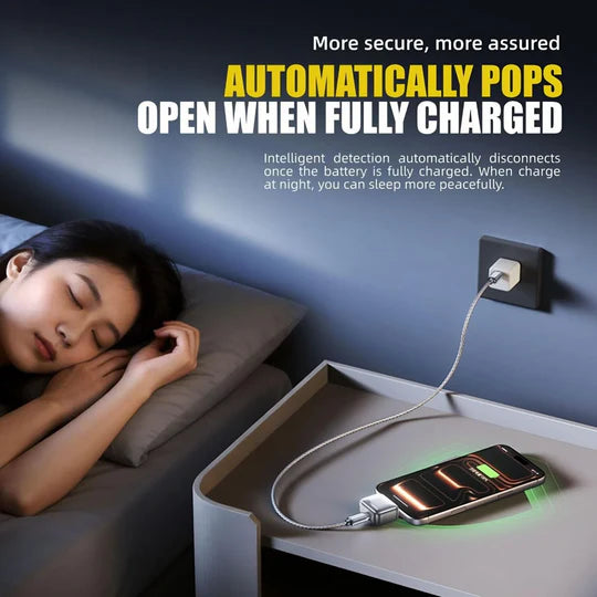 Auto Shut-Off Charging Adapter – Smart Overcharge Protector for Phones & Tablets