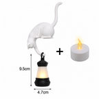 Cat Bookshelf Lantern Light , Hanging Shelf Decore Hook for Edge Display