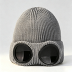 Windproof and Warm Goggles Knitted Hat