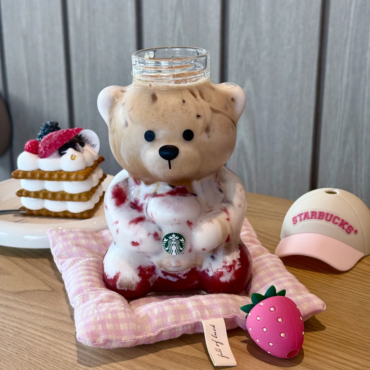 2026 Limited  Edition Authentic Starbucks Pink Bearista  Straw Cup