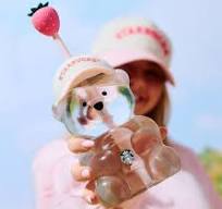 2026 Limited  Edition Authentic Starbucks Pink Bearista  Straw Cup